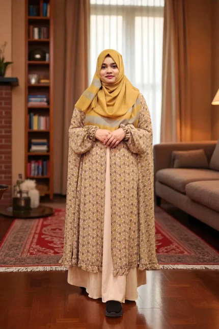 Image of Printed Georgette Fusion Cape
