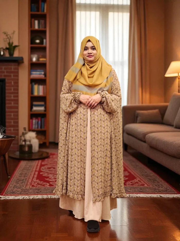 Image of Printed Georgette Fusion Cape