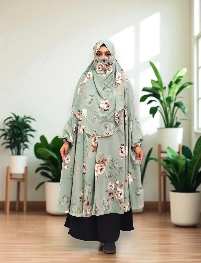Image of Alex Fabric Niqab Attached Khimar