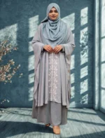 Free size non-transparent embroidered cape for women