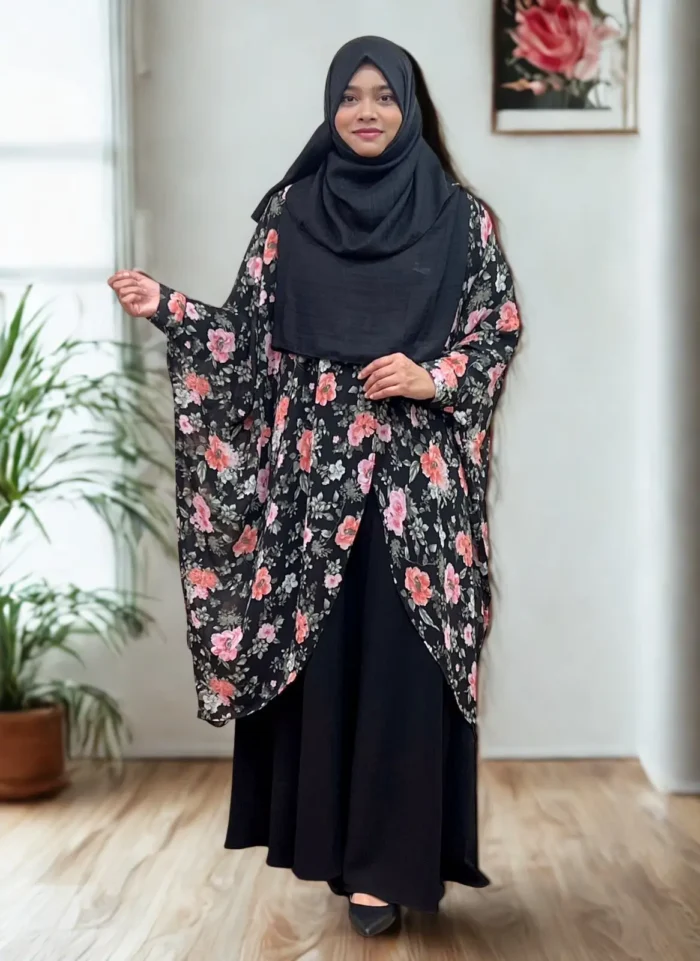 Free Size Cape | Made of Soft Transparent Georgette Material. - Image 3