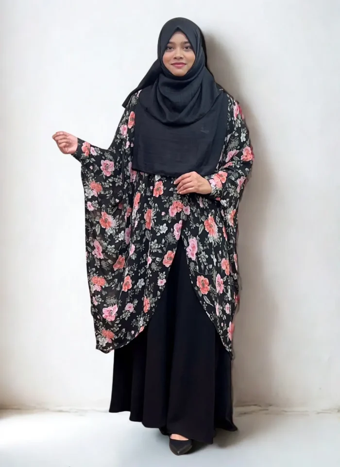 Free Size Cape | Made of Soft Transparent Georgette Material. - Image 2
