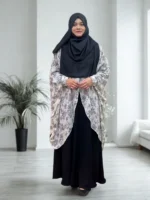 Free size cape made of soft transparent georgette material