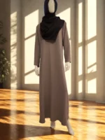 Discover our Premium Imported CY Fabric One-Part Borkha, featuring full sleeves and buttoned cuffs. This non-transparent modest wear is designed for comfort and style!