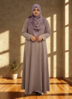 Discover our Premium Imported CY Fabric One-Part Borkha, featuring full sleeves and buttoned cuffs. This non-transparent modest wear is designed for comfort and style!