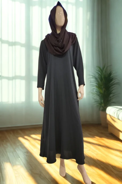 Discover our Premium Imported CY Fabric One-Part Borkha, featuring full sleeves and buttoned cuffs. This non-transparent modest wear is designed for comfort and style!