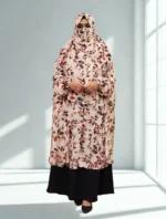 Alex Fabrics Khimar Includes a Niqab Attachment. It is Comfortable and Suitable for Summer.