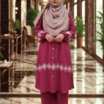 Comfortable embroidered kurti set – CY fabric