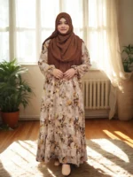 Comfortable and elegant lightweight gown for women