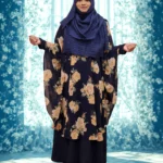 "Premium georgette round cape, free size, transparent, with an open side profile. This fashion piece is both elegant and lightweight."