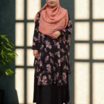 Premium georgette round cape, free size, transparent with an open side profile.