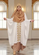 Free size karchupi cape made of non-transparent Dubai cherry material