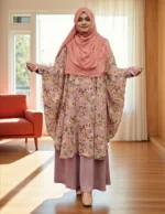 Premium georgette round cape in free size with transparent and stylish layering wear for women