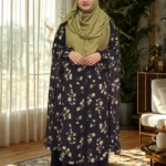Fusion Cape with soft georgette print, ideal for layering