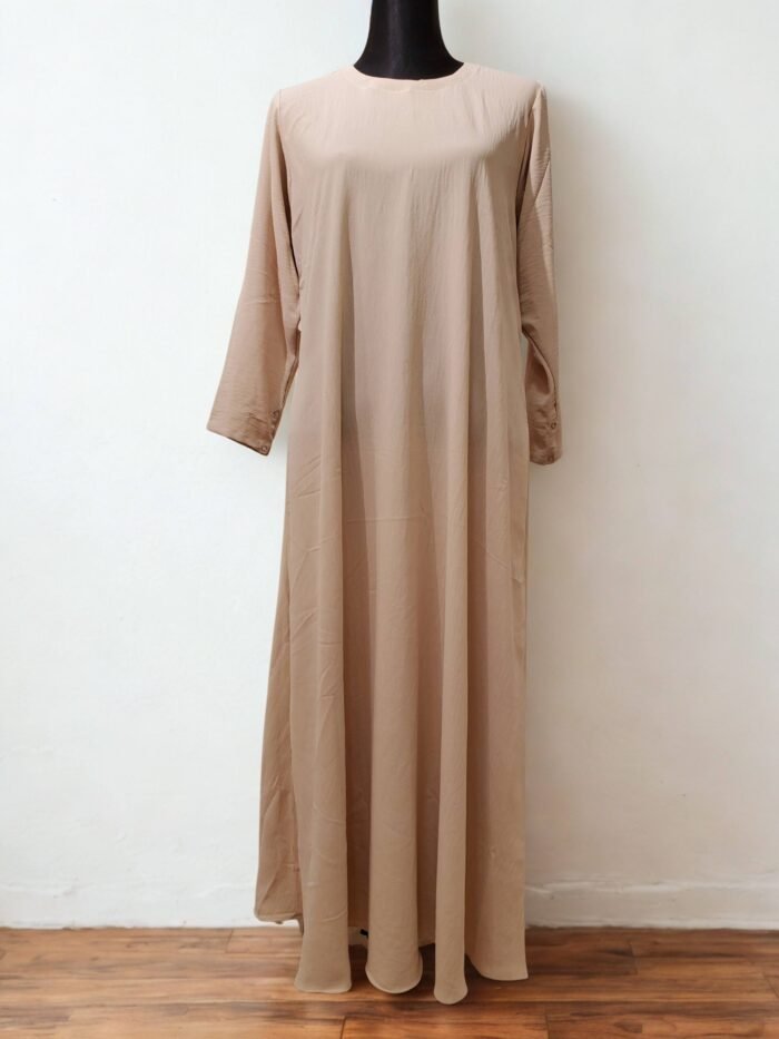Non-transparent, one-part borkha made from imported Dubai CY fabric.