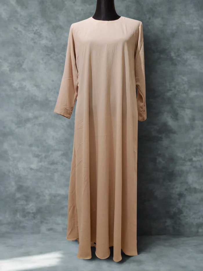 Non-transparent, one-part borkha made from imported Dubai CY fabric.