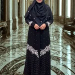 Gorgeous kimono with embroidery and pearl work on soft georgette fabric.