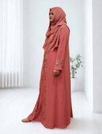 স্বচ্ছ নয় এমন কিমোনো। অনন্য কারচুপির কাজ। হীরার জর্জেট উপাদান দিয়ে তৈরি। - Image 5