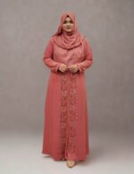 স্বচ্ছ নয় এমন কিমোনো। অনন্য কারচুপির কাজ। হীরার জর্জেট উপাদান দিয়ে তৈরি। - Image 4