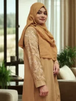 Exclusive summer-friendly kimono with dense embroidery on hands, front, and back