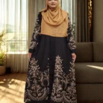 Embroidery work kimono with lace thread. Non transparent summer friendly