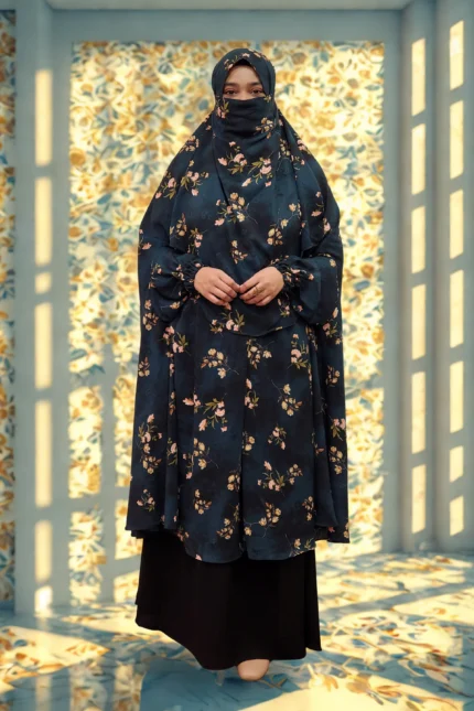 Khimar's summer-friendly Alex material is non-transparent, free-size, and has a niqab attachment.