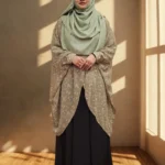 Free-size friendly cape made out of soft transparent georgette, with soft elegant prints on the front and a locked side profile, a comfy wear on daily grounds considerations.