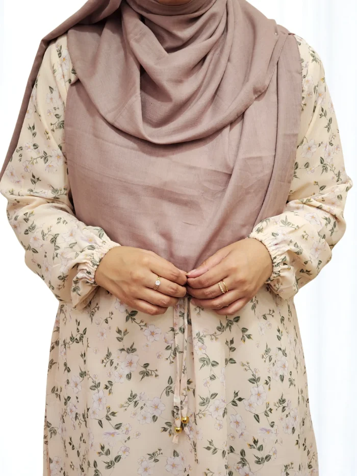Lightweight double part gown for everyday wear