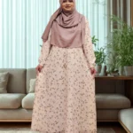 Lightweight double part gown for everyday wear