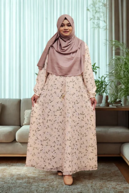 Best Stylish Abaya Borka Hijab Gown Online Shop Clothing Store in BD 2 Lightweight double part gown for everyday wear