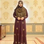 হস্তনির্মিত কারচুপি কিমোনো। নরম হীরার জর্জেট দিয়ে তৈরি