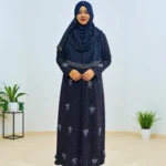 Karchupi Diamond Georgette Kimono – Non-Transparent Perfection