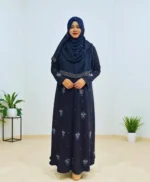 কার্চুপি ডায়মন্ড জর্জেট কিমোনো - অ-স্বচ্ছ পরিপূর্ণতা