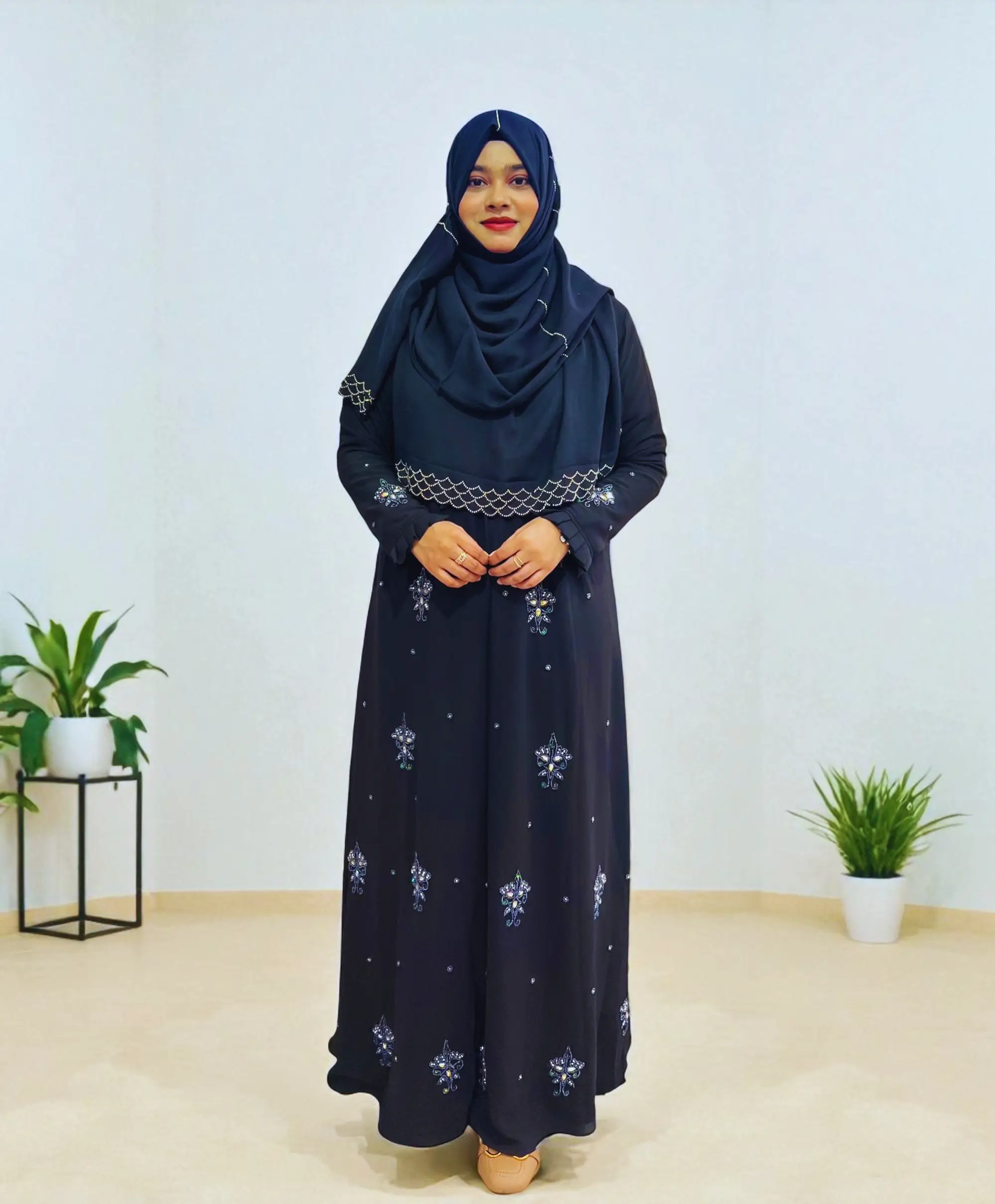 AMK 1399 কার্চুপি ডায়মন্ড জর্জেট কিমোনো - অ-স্বচ্ছ পরিপূর্ণতা - Image 1