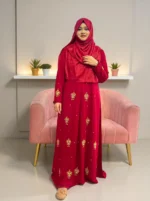 অ-স্বচ্ছ কার্চুপি কিমোনো। নরম ডায়মন্ড জর্জেট দিয়ে তৈরি