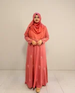 ডায়মন্ড জর্জেট কারচুপি কিমোনো - প্রতিটি সেলাইয়ে হাতে তৈরি নিখুঁততা - Image 2