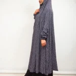 Soft, Opaque Linen Salat Khimar, Free Size with Elastic Sleeves, Modest and Elegant Prayer Dress for Muslim Women.