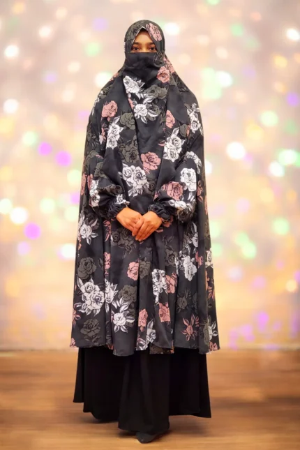 Cart - Abaya and Gown 3 Light Alex material khimar is perfect for summer, it has niqab attachment. Comfortable, not heavy and easy to wear without ironing — part of our best selling Khmer collection.