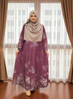 Summer friendly comfortable gown. made of dubai silk fabrics