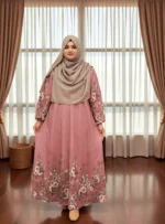 Dubai Silk Material Gown Summer Friendly and Comfortable. - Image 2