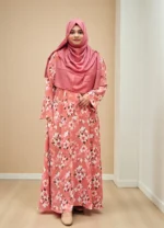 One-part pocket borkha made of non-transparent soft alex fabric - Image 3