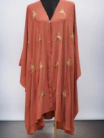 অসাধারণ কারচুপি কেপ। অস্বচ্ছ দুবাই চেরি উপাদান দিয়ে তৈরি ফ্রি সাইজ। - Image 2