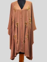 অস্বচ্ছ দুবাই চেরি উপাদান দিয়ে তৈরি ফ্রি সাইজের কারচুপি কেপ। - Image 2