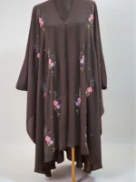 অসাধারণ কারচুপি কেপ। ফ্রি সাইজের অ-স্বচ্ছ দুবাই চেরি উপাদান দিয়ে তৈরি। - Image 2