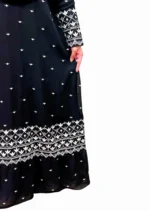 নরম জর্জেট কাপড় দিয়ে তৈরি বোরখা এবং সূচিকর্মের কাজ। - Image 3