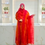 Exclusive premium gown made of muslin fabric