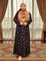 অস্বচ্ছ নরম গ্রীষ্মকালীন কিমোনো। BMW উপাদান দিয়ে তৈরি, সামনে বোতাম। - Image 2