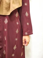 অস্বচ্ছ কিমোনো নরম গ্রীষ্মকালীন পোশাক। BMW কাপড় দিয়ে তৈরি। সামনে বোতাম। - Image 4