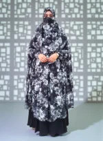 ফ্রি সাইজ লিনেন কাপড় দিয়ে তৈরি মুদ্রিত খিমার - Image 2