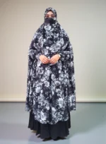 ফ্রি সাইজ লিনেন কাপড় দিয়ে তৈরি মুদ্রিত খিমার - Image 3